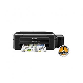 L382 - InkJet Color Printer & Scanner - Black.