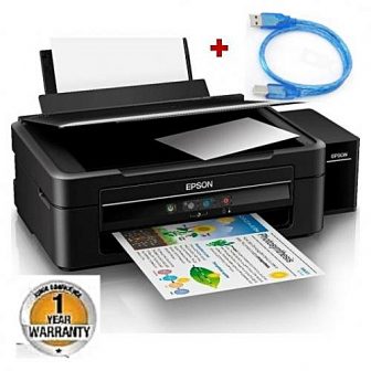 L382 - InkTank Color Print&Scan& copy+USB print Cable- Black